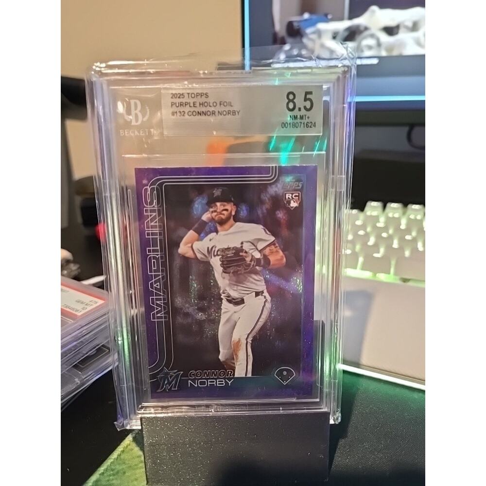 2024 Topps Cosmic Chrome TREVOR STORY Purple Nebula /150 #148 Graded Beckett 8.5